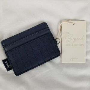 JuJuBe Coffee Break Cardholder Card Wallet Deep Ocean Blue Vegan Suede Beyond